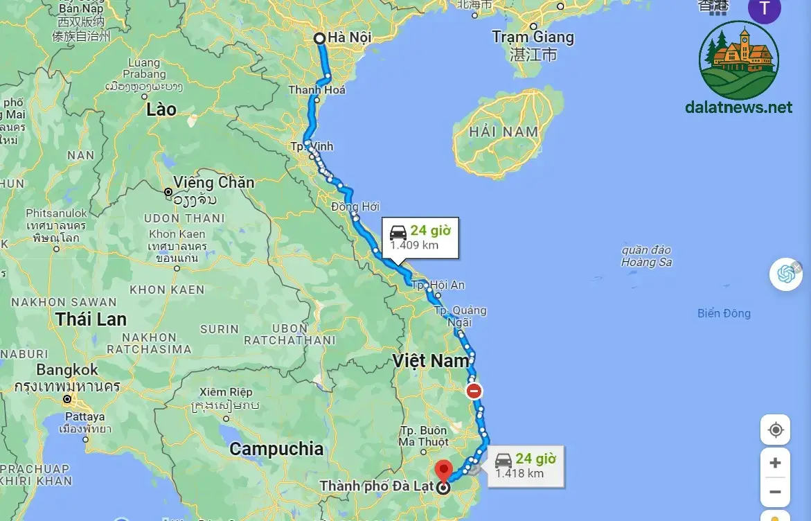 Khoảng Cách và Các Phương Tiện Di Chuyển